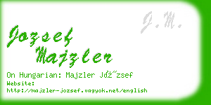 jozsef majzler business card